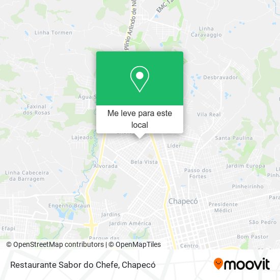 Restaurante Sabor do Chefe mapa