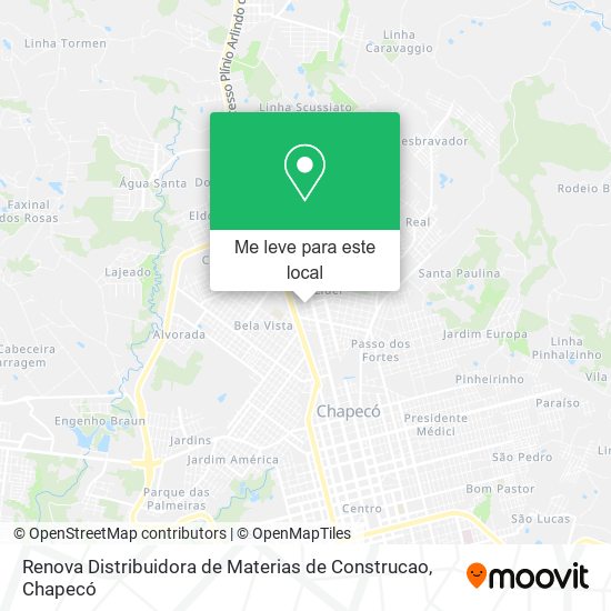 Renova Distribuidora de Materias de Construcao mapa