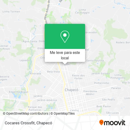 Cocares Crossfit mapa