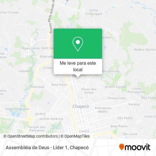 Assembléia de Deus - Líder 1 mapa