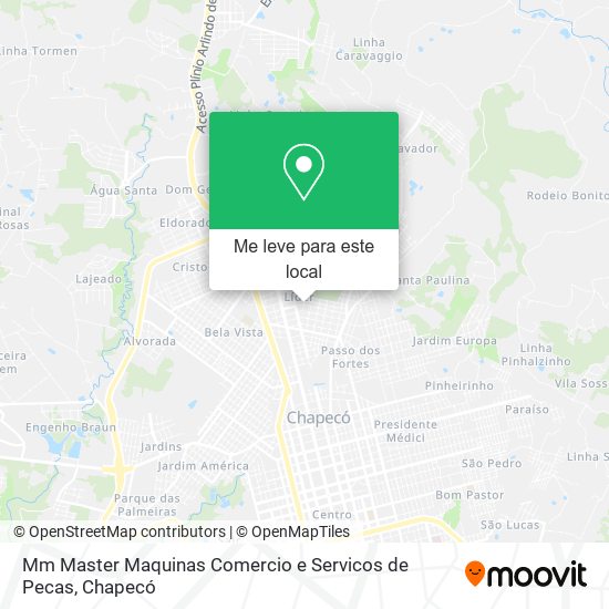 Mm Master Maquinas Comercio e Servicos de Pecas mapa