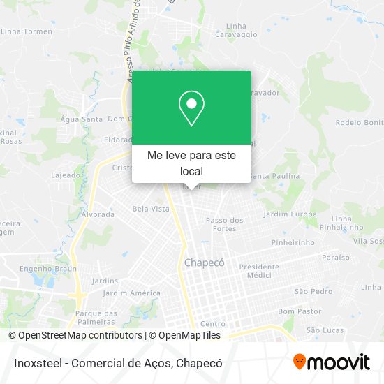 Inoxsteel - Comercial de Aços mapa