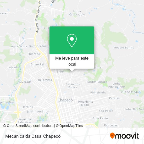 Mecânica da Casa mapa