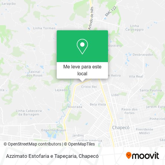 Azzimato Estofaria e Tapeçaria mapa