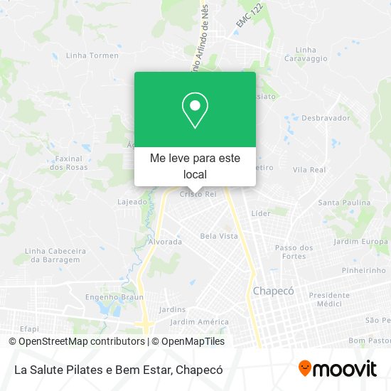 La Salute Pilates e Bem Estar mapa