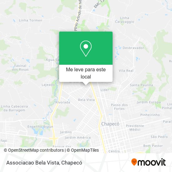 Associacao Bela Vista mapa