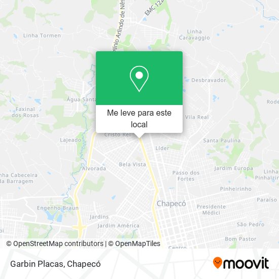 Garbin Placas mapa