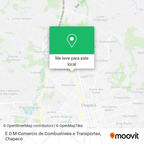 E D M-Comercio de Combustiveis e Transportes mapa