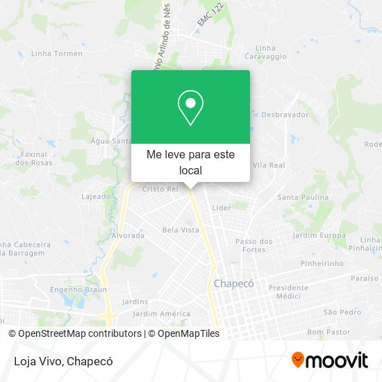 Loja Vivo mapa