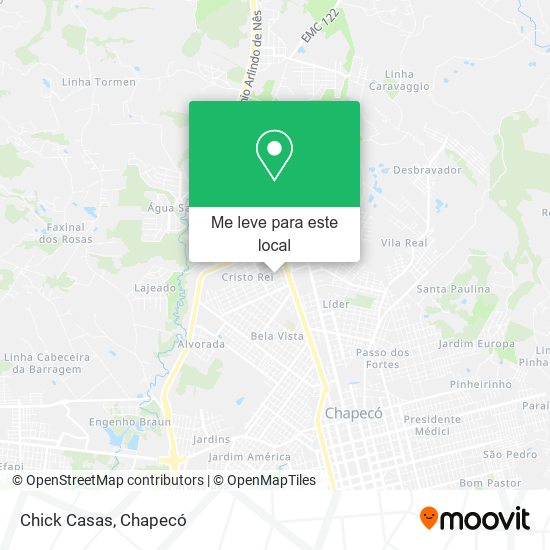 Chick Casas mapa