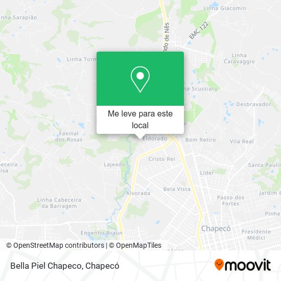 Bella Piel Chapeco mapa
