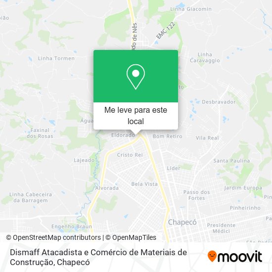 Dismaff Atacadista e Comércio de Materiais de Construção mapa