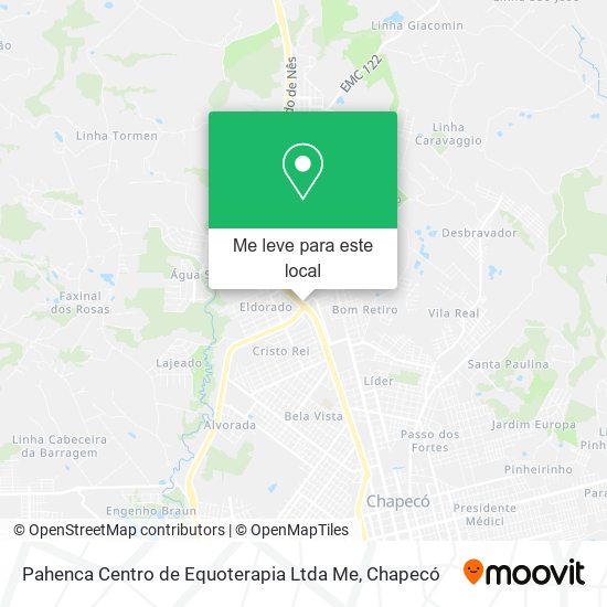 Pahenca Centro de Equoterapia Ltda Me mapa