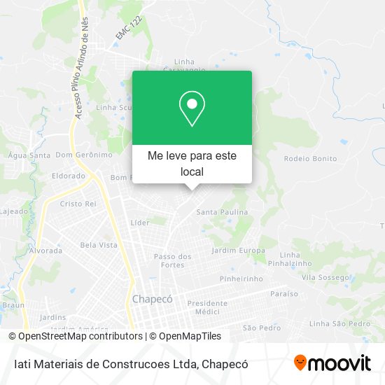 Iati Materiais de Construcoes Ltda mapa