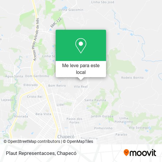 Plaut Representacoes mapa