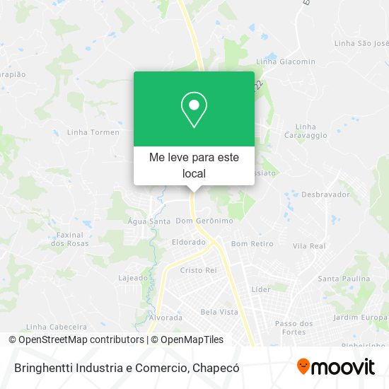 Bringhentti Industria e Comercio mapa