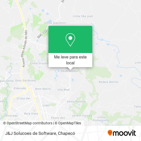 J&J Solucoes de Software mapa