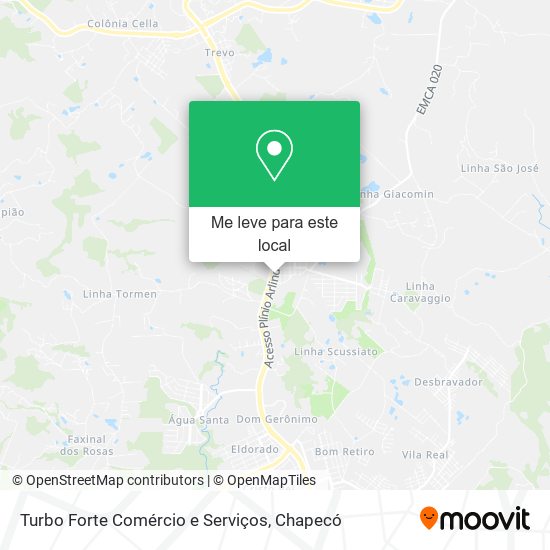 Turbo Forte Comércio e Serviços mapa