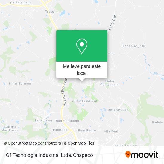 Gf Tecnologia Industrial Ltda mapa