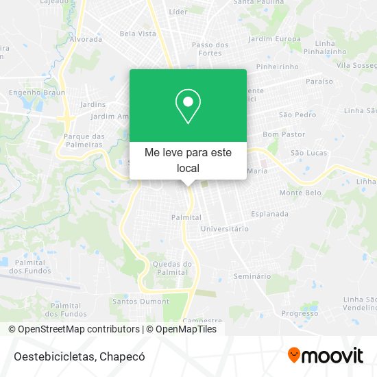 Oestebicicletas mapa