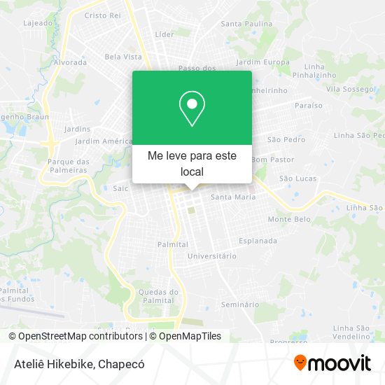 Ateliê Hikebike mapa
