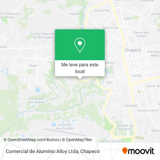 Comercial de Alumínio Alloy Ltda mapa