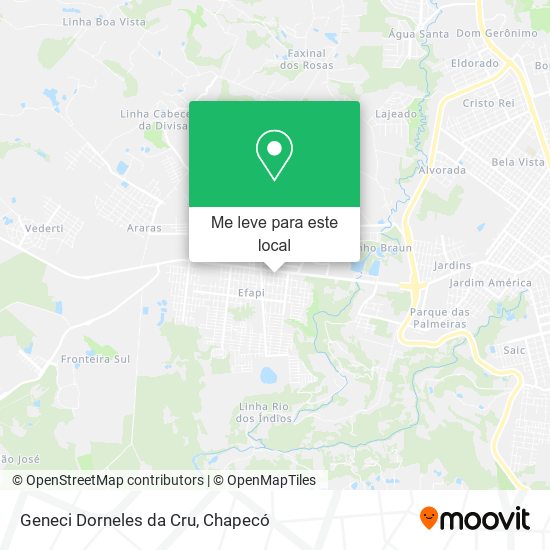 Geneci Dorneles da Cru mapa