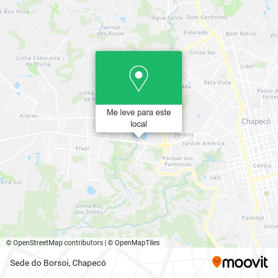 Sede do Borsoi mapa