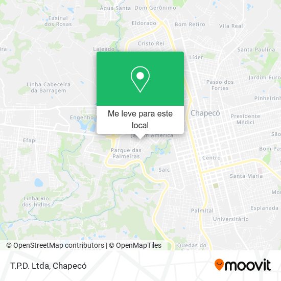 T.P.D. Ltda mapa
