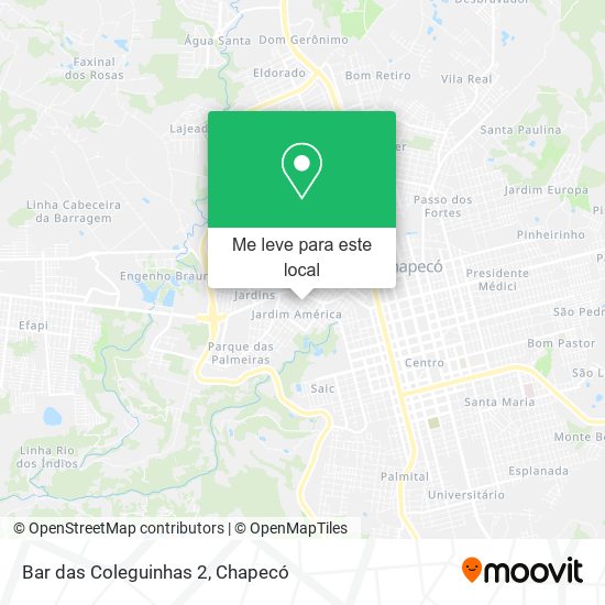 Bar das Coleguinhas 2 mapa