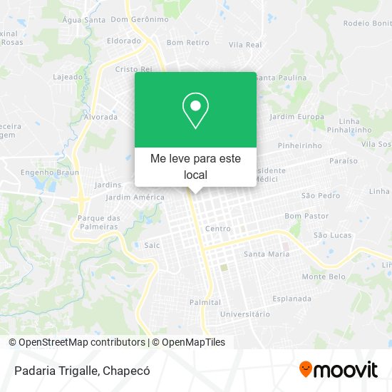 Padaria Trigalle mapa
