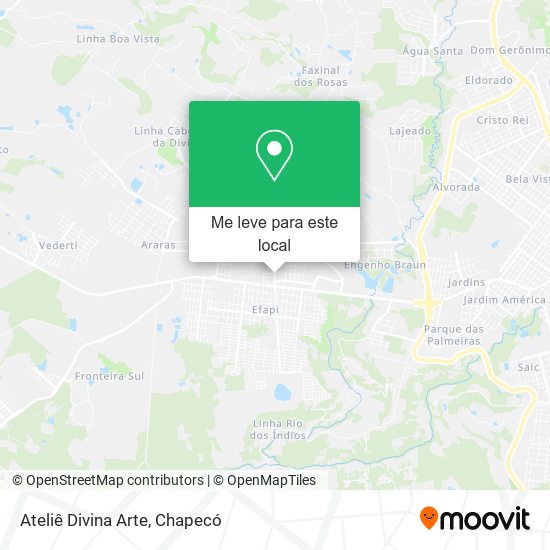 Ateliê Divina Arte mapa