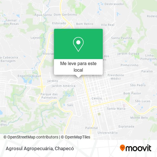 Agrosul Agropecuária mapa