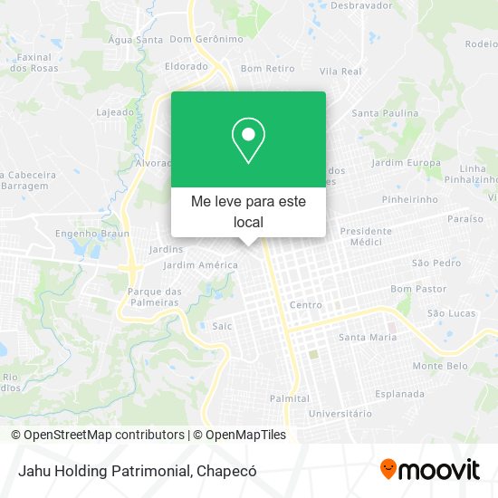 Jahu Holding Patrimonial mapa