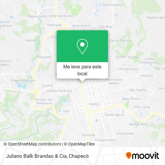 Juliano Balk Brandao & Cia mapa