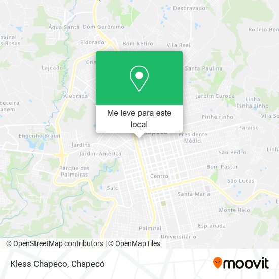 Kless Chapeco mapa