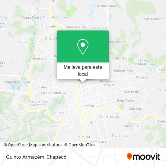 Quinto Armazém mapa