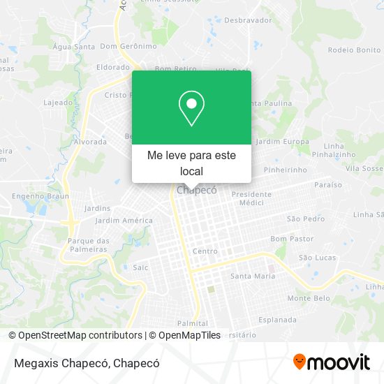 Megaxis Chapecó mapa