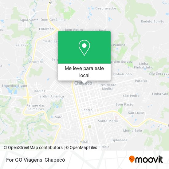 For GO Viagens mapa