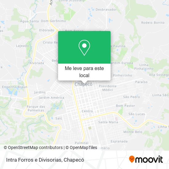 Intra Forros e Divisorias mapa