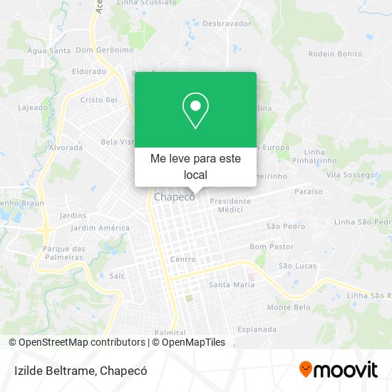 Izilde Beltrame mapa