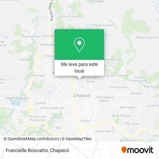 Francielle Boscatto mapa