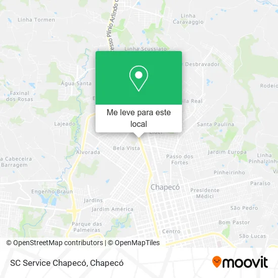 SC Service Chapecó mapa