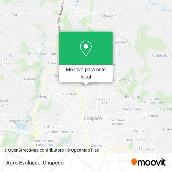 Agro Evolução mapa