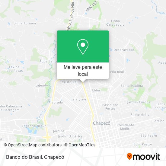 Banco do Brasil mapa