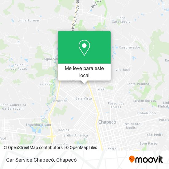 Car Service Chapecó mapa