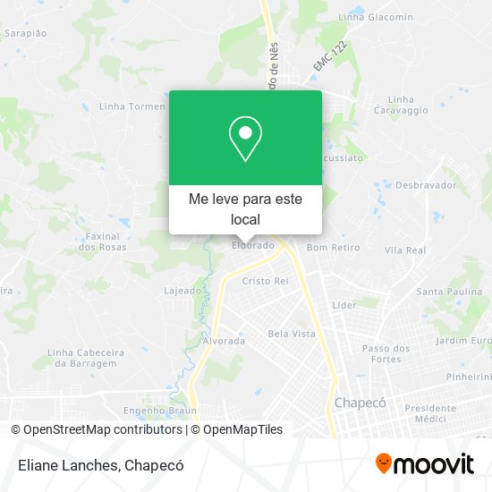 Eliane Lanches mapa