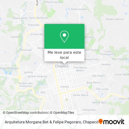 Arquitetura Morgana Bet & Felipe Pegoraro mapa
