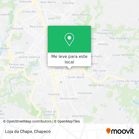 Loja da Chape mapa