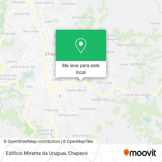 Edifício Mirante da Uruguai mapa